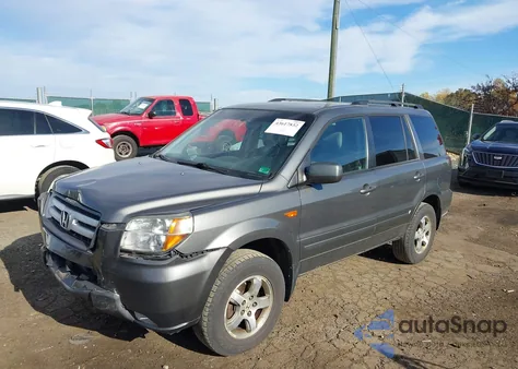 2007 Honda Pilot Ex from USA, damaged, VIN 5FNYF18457B015328